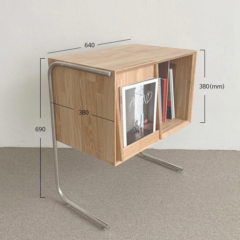 BR-1460-vamir-vamir ラック｜Ash Stainless Magazinerack Side Table