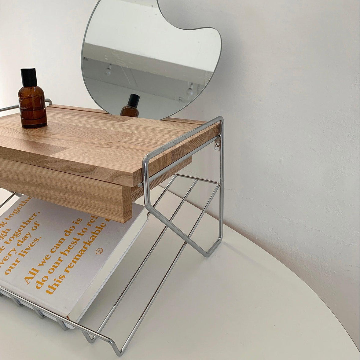 BR-1451-vamir-vamir デスク収納｜Magazinerack Wall Shelf Mini Table