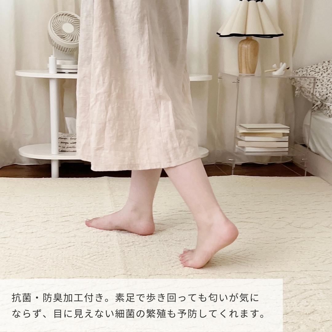 BR-2541-Little Rooms select-洗えるデザインラグ knit tuft rug