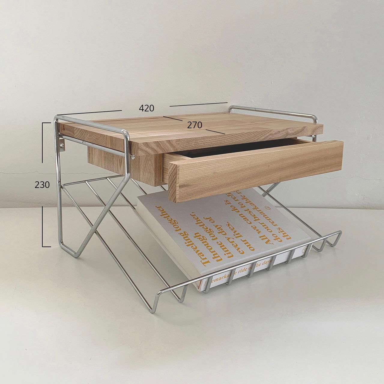 BR-1451-vamir-vamir デスク収納｜Magazinerack Wall Shelf Mini Table