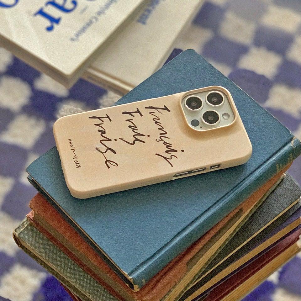 BR-1312-HOTEL PARIS CHILL-HOTEL PARIS CHILL｜Strawberry Phone Case（Ivory）