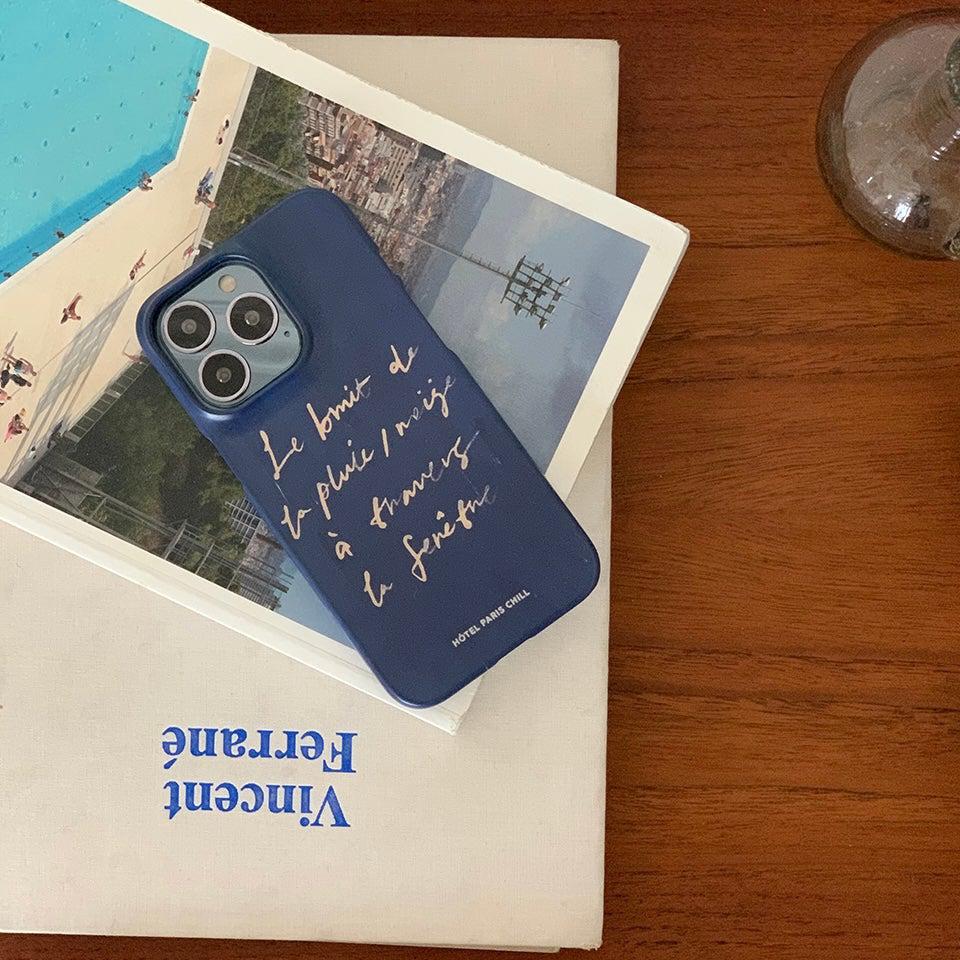 BR-1291-HOTEL PARIS CHILL-HOTEL PARIS CHILL｜Over the Window Phone Case（Blue）