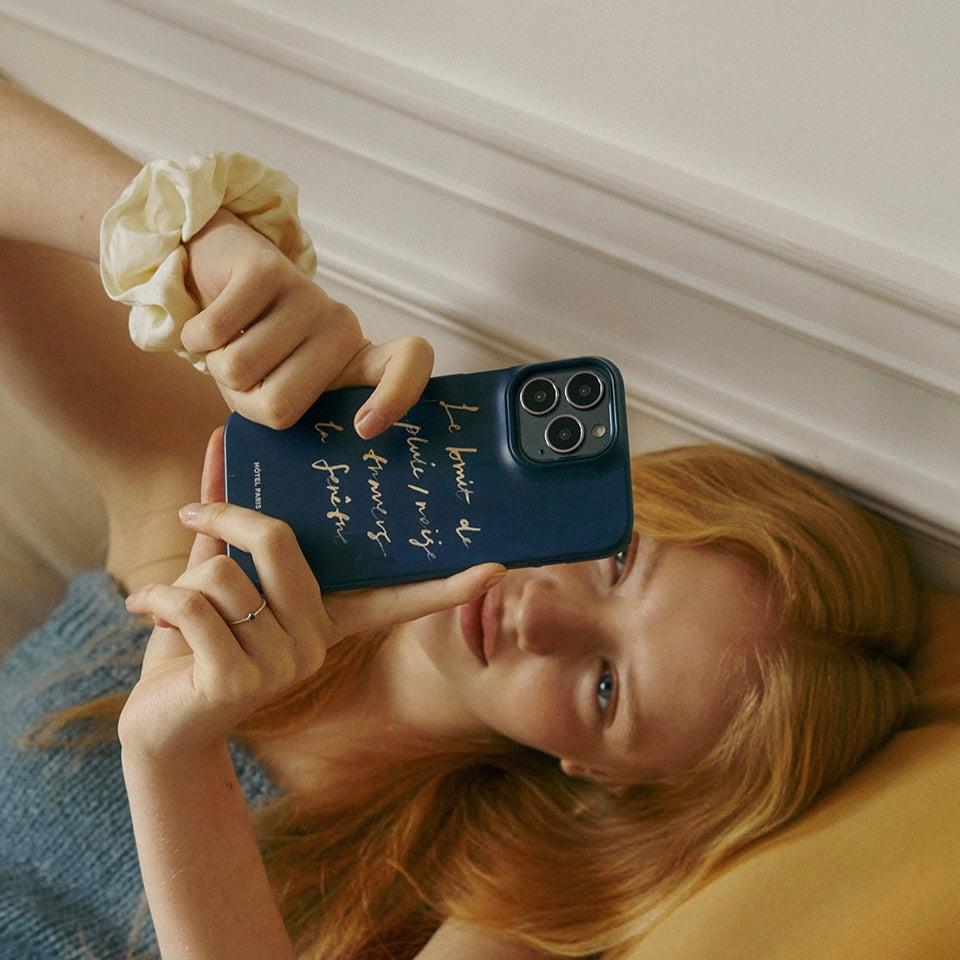 BR-1291-HOTEL PARIS CHILL-HOTEL PARIS CHILL｜Over the Window Phone Case（Blue）