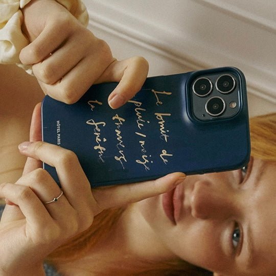 BR-1291-HOTEL PARIS CHILL-HOTEL PARIS CHILL｜Over the Window Phone Case（Blue）