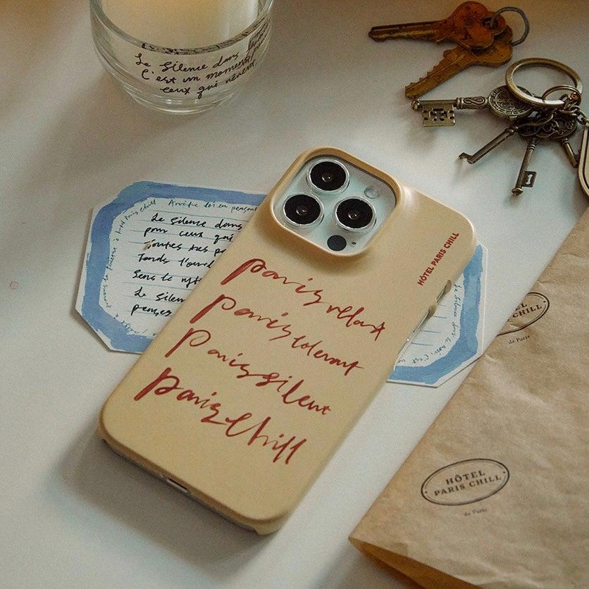 BR-1304-HOTEL PARIS CHILL-HOTEL PARIS CHILL｜Paris+@ Phone Case（Butter）