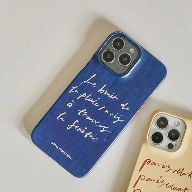 BR-1291-HOTEL PARIS CHILL-HOTEL PARIS CHILL｜Over the Window Phone Case（Blue）
