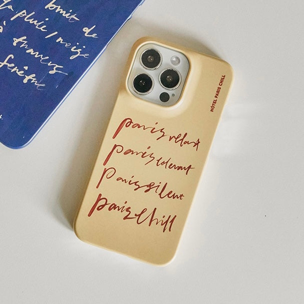 BR-1300-HOTEL PARIS CHILL-HOTEL PARIS CHILL｜Paris+@ Phone Case（Butter）