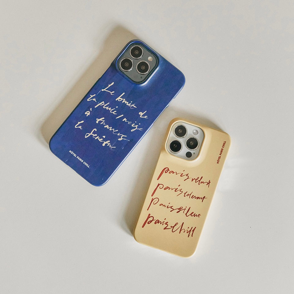 BR-1300-HOTEL PARIS CHILL-HOTEL PARIS CHILL｜Paris+@ Phone Case（Butter）