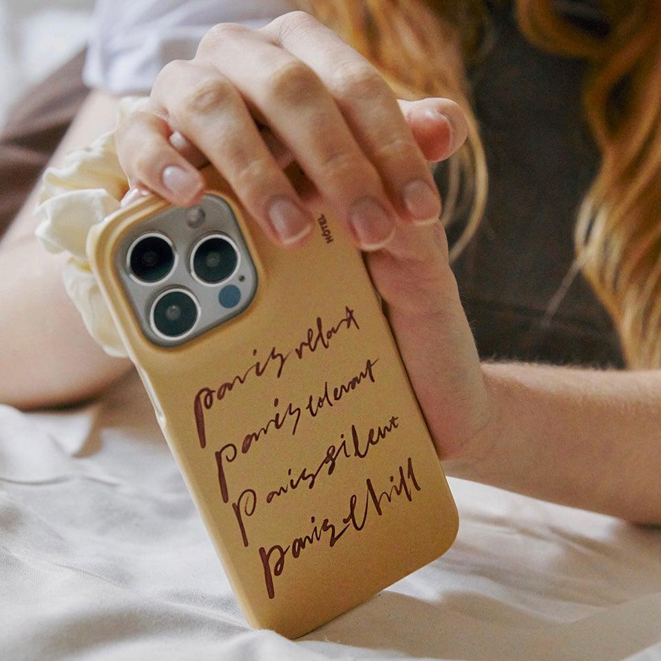 BR-1300-HOTEL PARIS CHILL-HOTEL PARIS CHILL｜Paris+@ Phone Case（Butter）