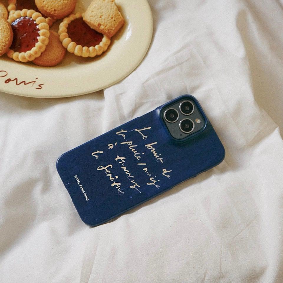 BR-1293-HOTEL PARIS CHILL-HOTEL PARIS CHILL｜Over the Window Phone Case（Blue）
