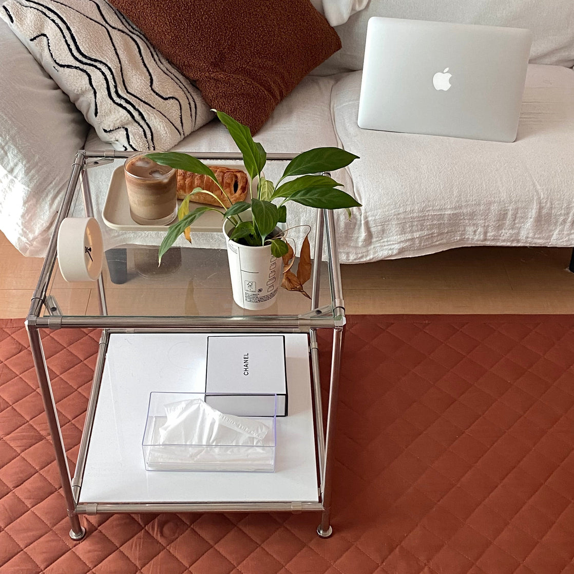 OR-1487-Little Rooms-ふわっと軽やかキルトラグ air rug -chic color-