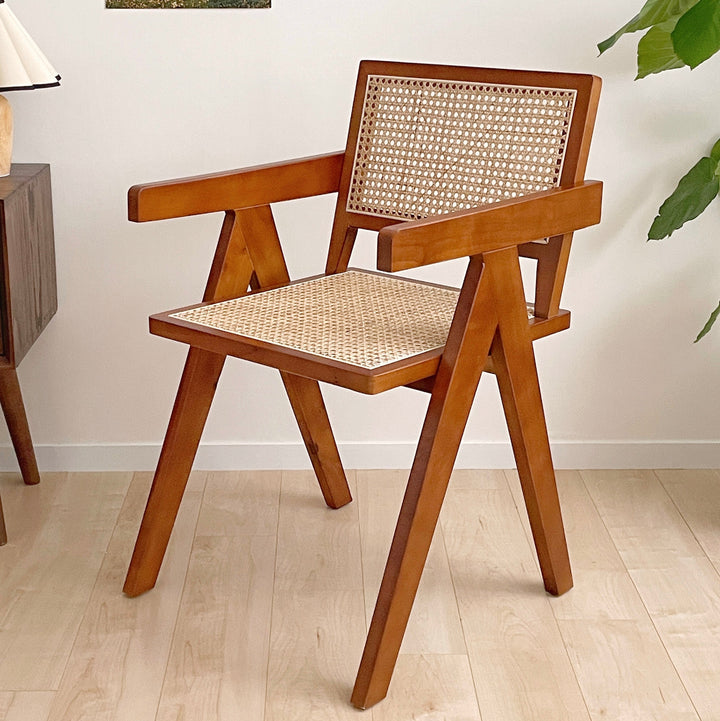 リラックスラタンチェア｜木製 椅子 ナチュラル｜韓国インテリア