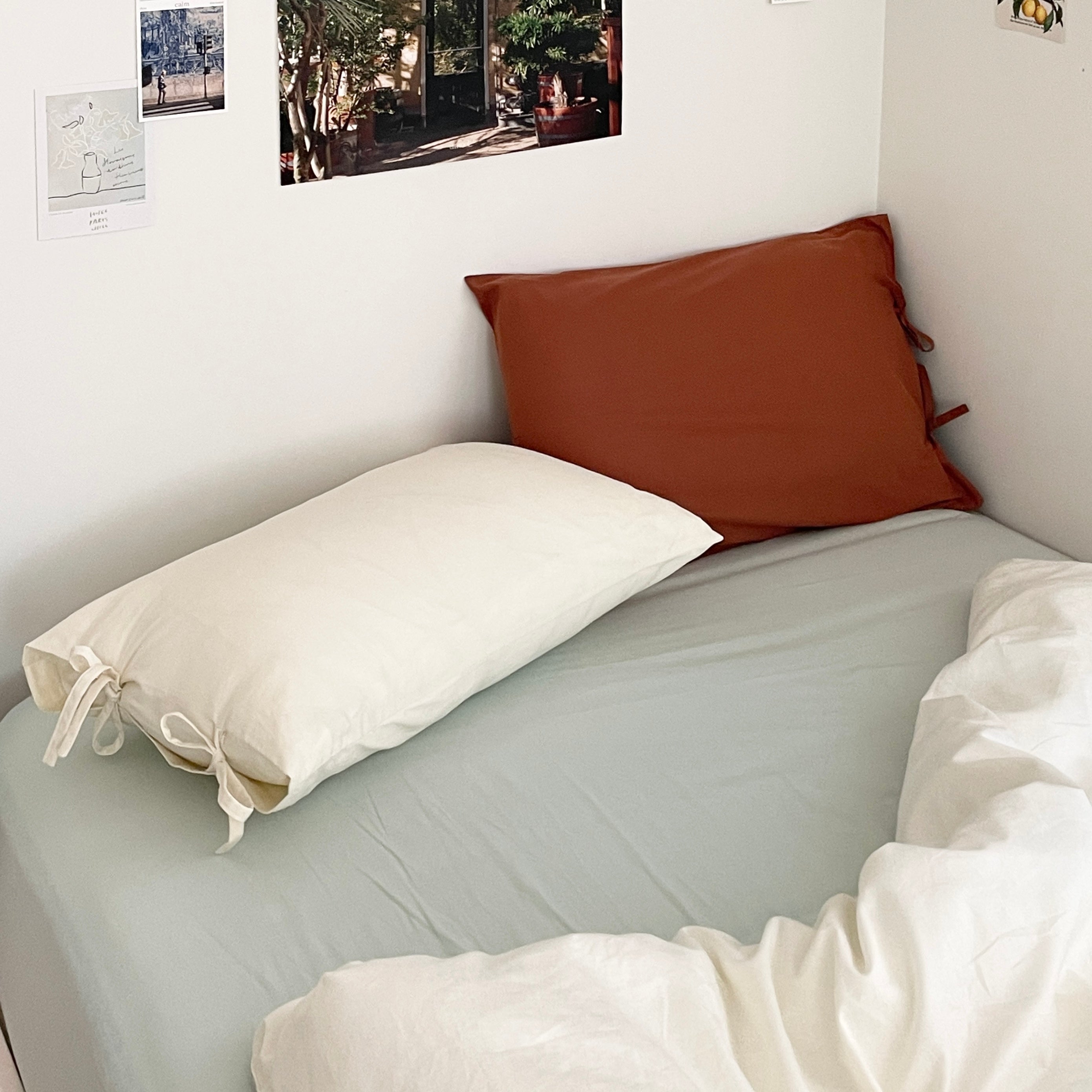 OR-2007-Little Rooms-ボックスシーツ｜plain mattress cover -pale color-
