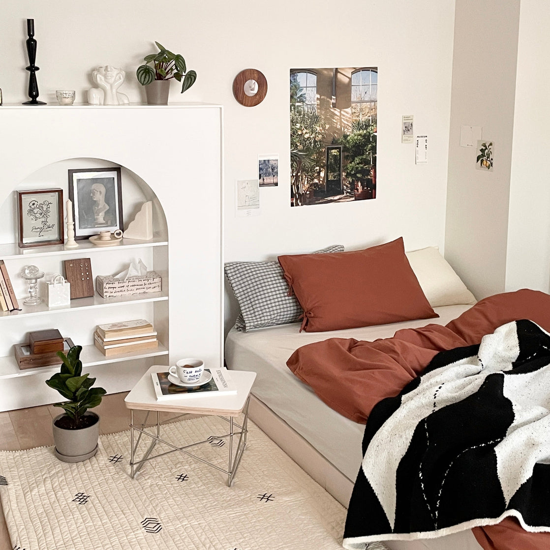 OR-2018-Little Rooms-リボン付き枕カバー｜plain pillow cover -chic color-