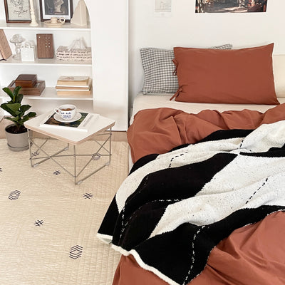 OR-2018-Little Rooms-リボン付き枕カバー｜plain pillow cover -chic color-