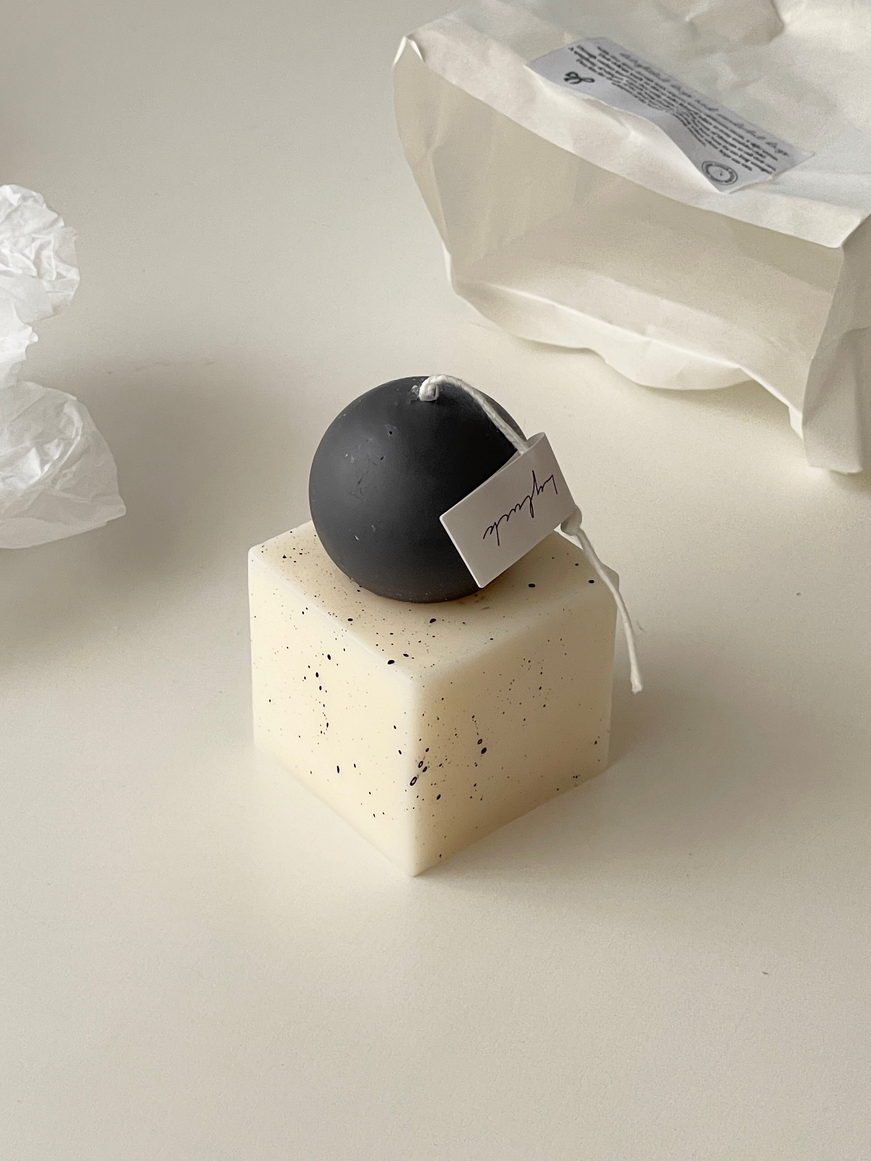 BR-4056-Lyluck, Atelier-Lyluck, Atelier｜2 tone object candle