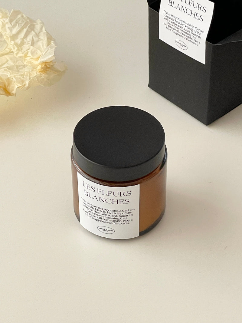 BR-4055-Lyluck, Atelier-Lyluck, Atelier｜lid amber jar aroma candle