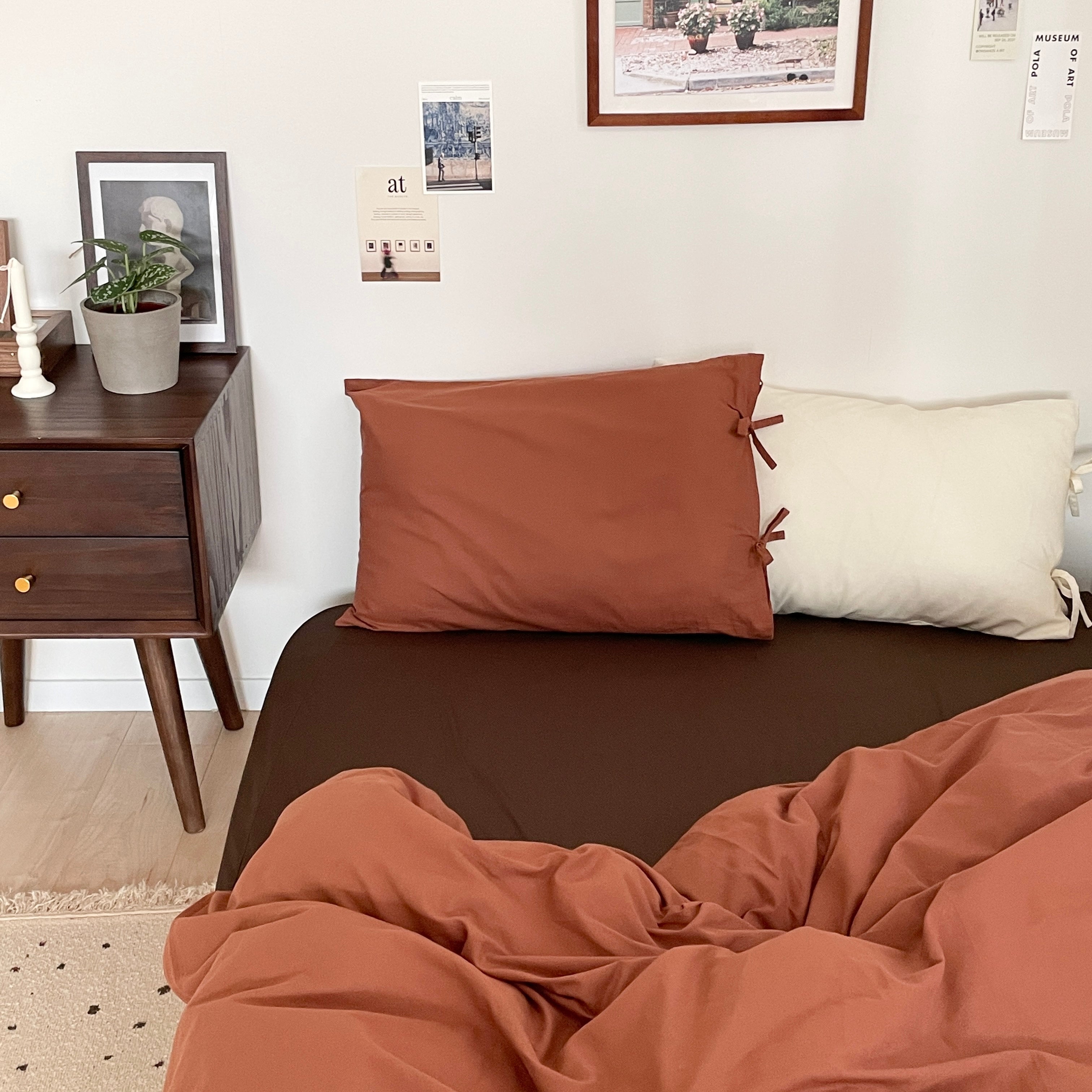 OR-2018-Little Rooms-リボン付き枕カバー｜plain pillow cover -chic color-