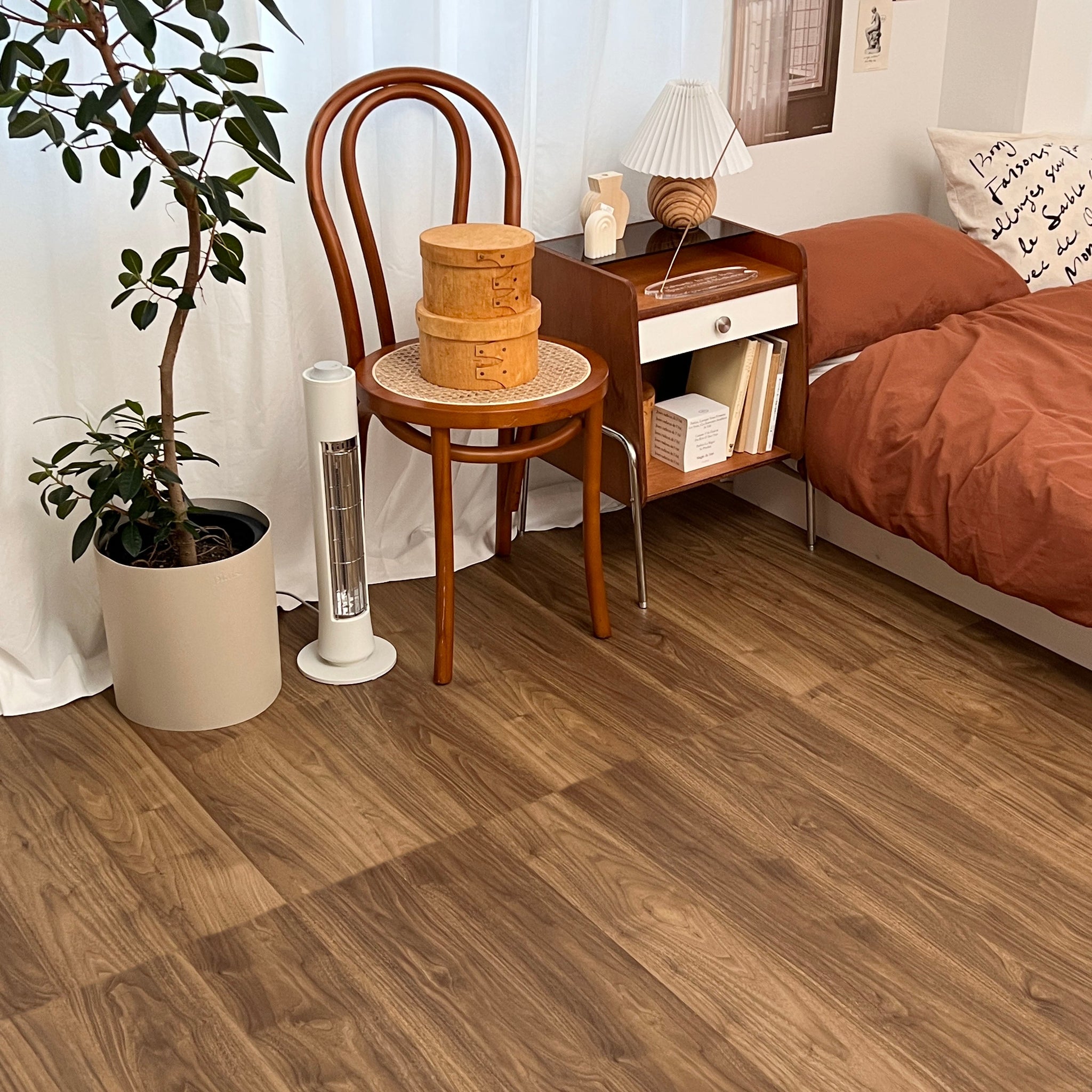BR-2919-Little Rooms select-賃貸でも敷けるフロアタイル wood type 24枚セット
