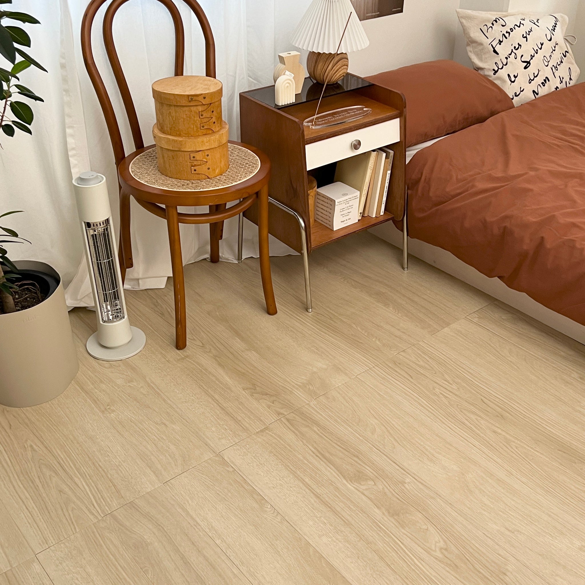 BR-2918-Little Rooms select-賃貸でも敷けるフロアタイル wood type 24枚セット