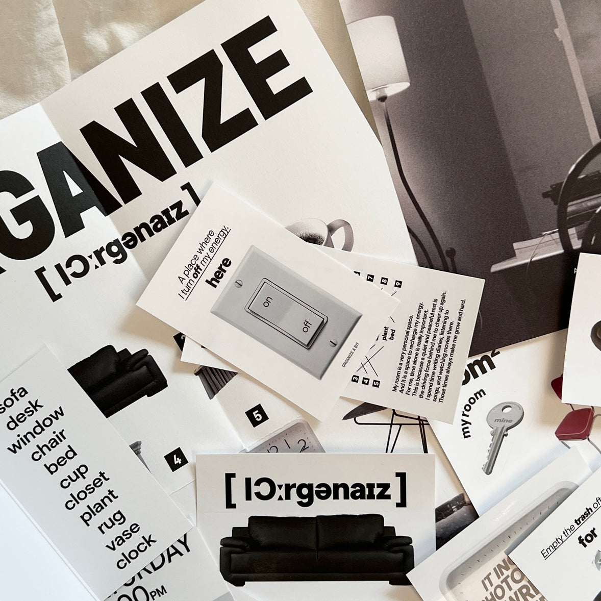 BR-1967-Organize a bit-Organize a bit ステッカーセット｜room pack