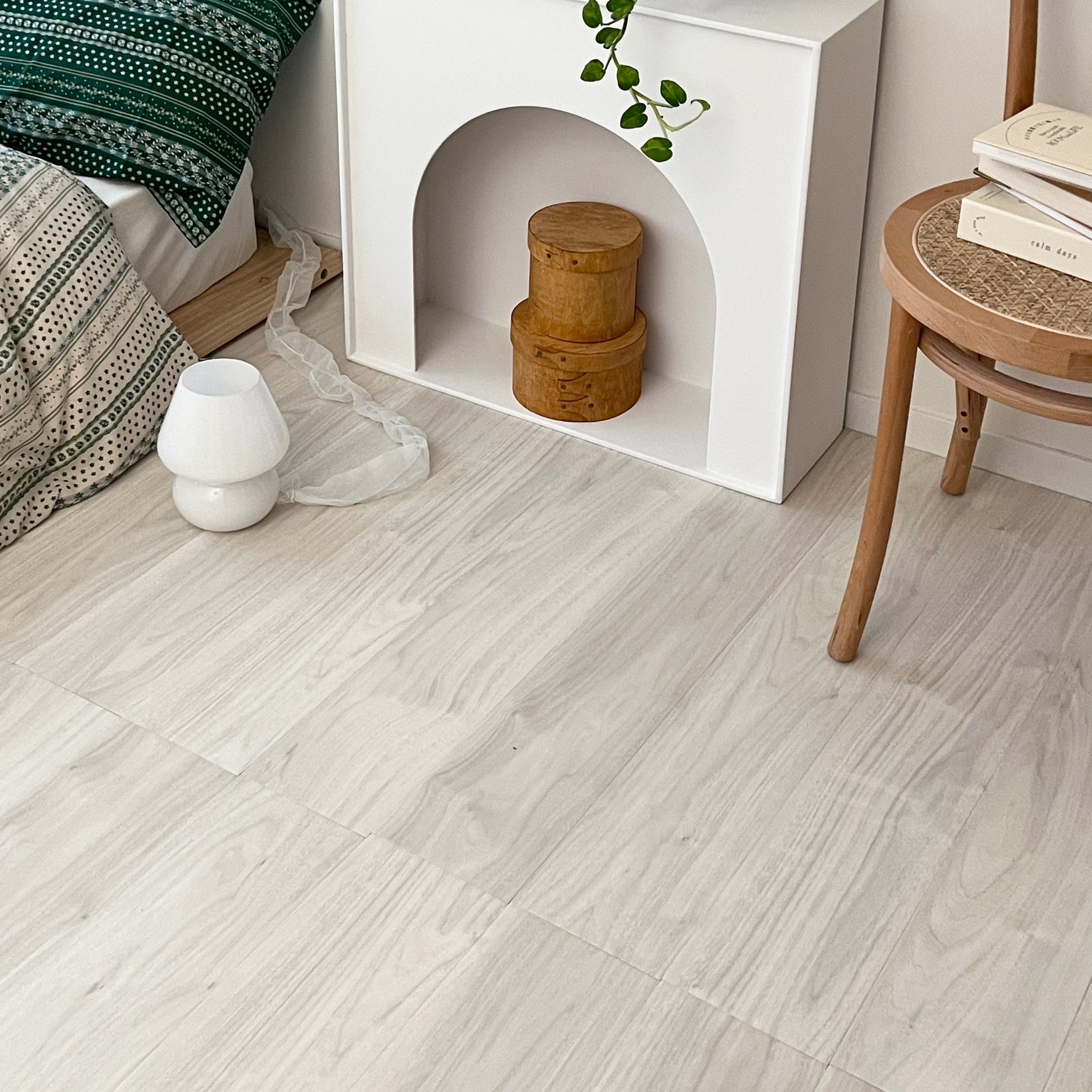 BR-2919-Little Rooms select-賃貸でも敷けるフロアタイル wood type 24枚セット