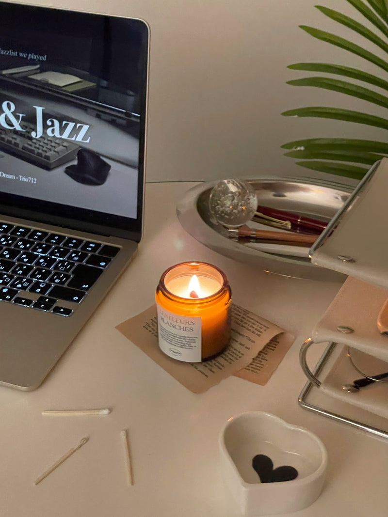 BR-4055-Lyluck, Atelier-Lyluck, Atelier｜lid amber jar aroma candle