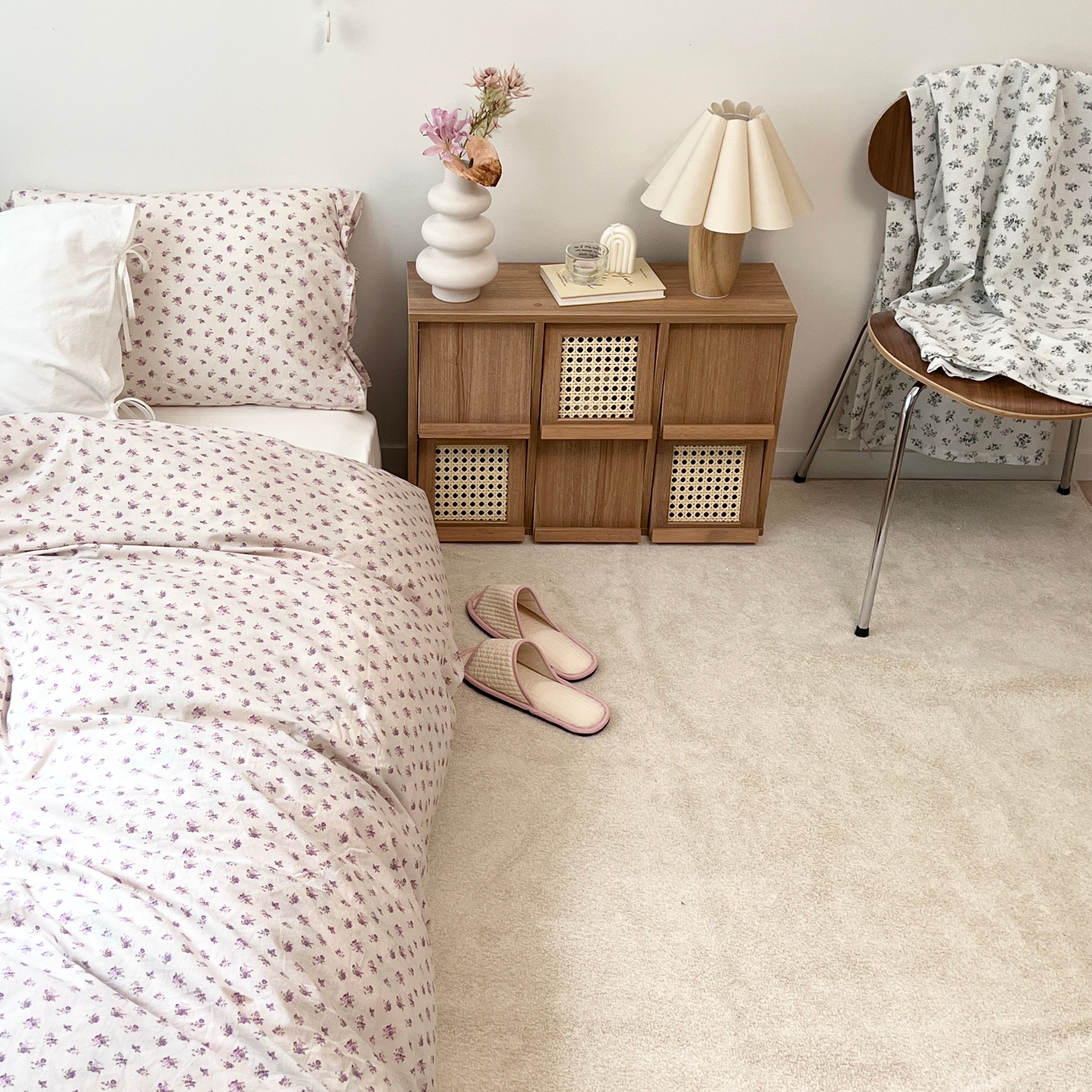 OR-2226-Little Rooms-リバーシブル布団カバー｜rose duvet cover