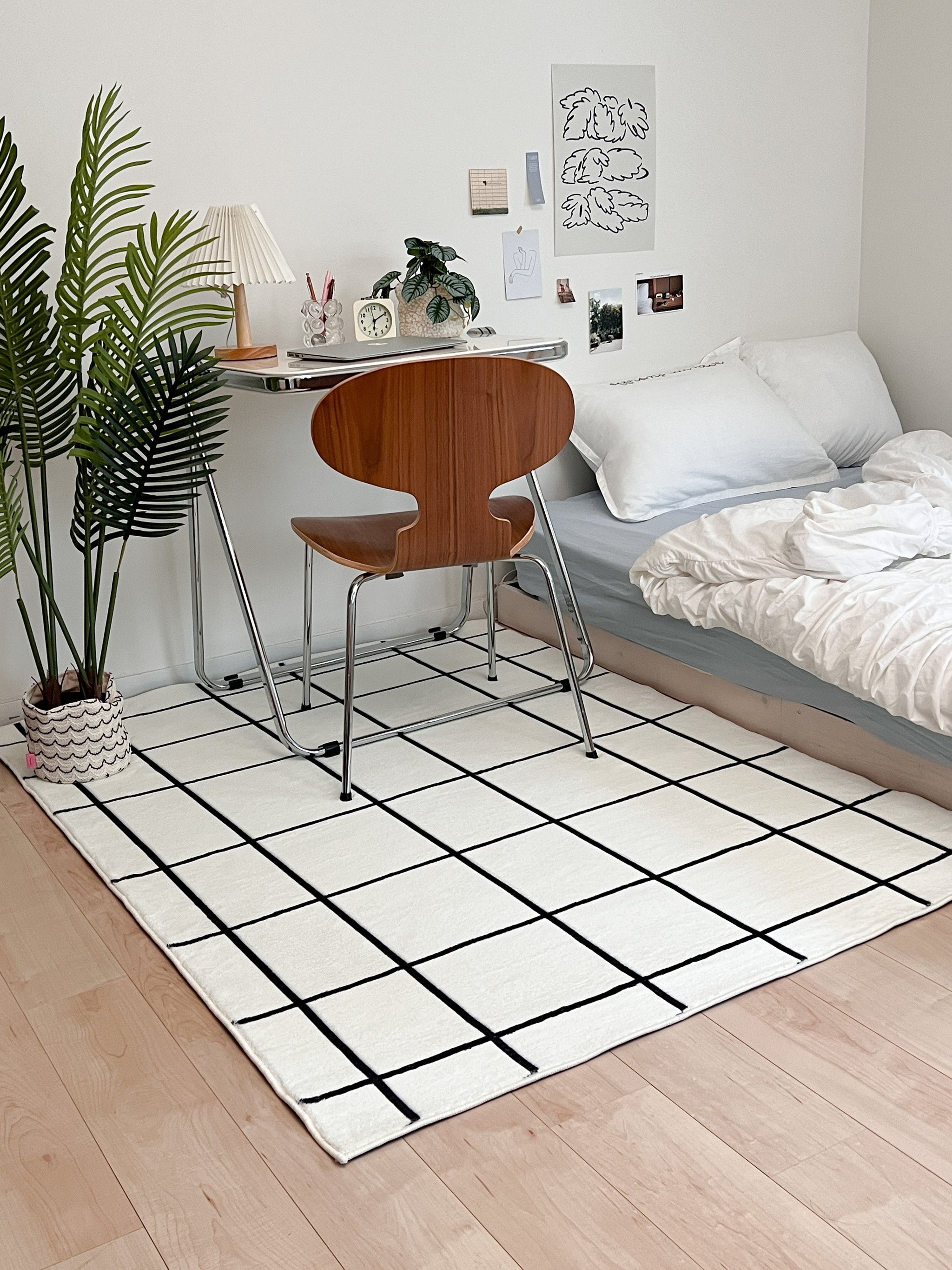 AL-3894-Little Rooms select-ふわふわグラフチェックラグ