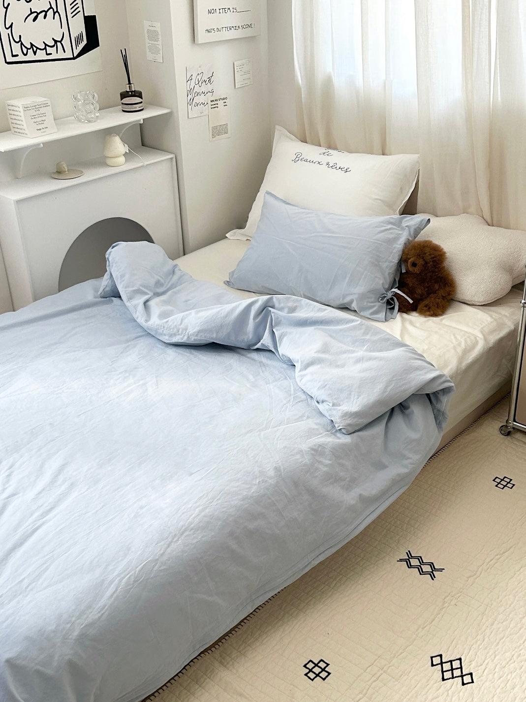 OR-2003-Little Rooms-布団カバー｜plain duvet cover -pale color-