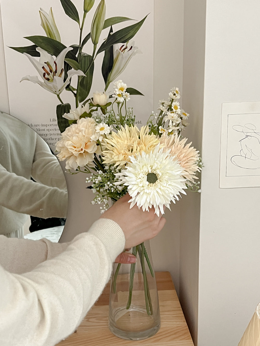 花　アートフラワーブーケ　アートフラワー　花　ガーベラ　プレゼント　机 花 アートフラワーブーケ アートフラワー 花 ガーベラ プレゼント 机