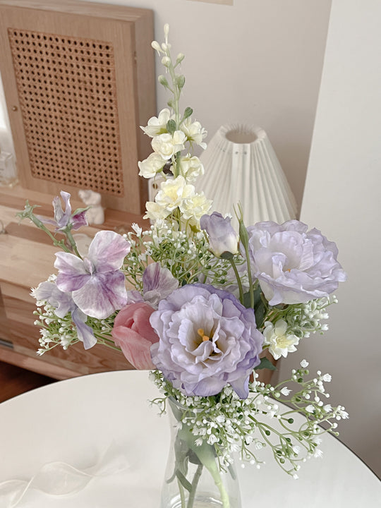 【作例 SOLDOUT】ウェディングブーケ チューリップ パープル 造花 紫結婚式