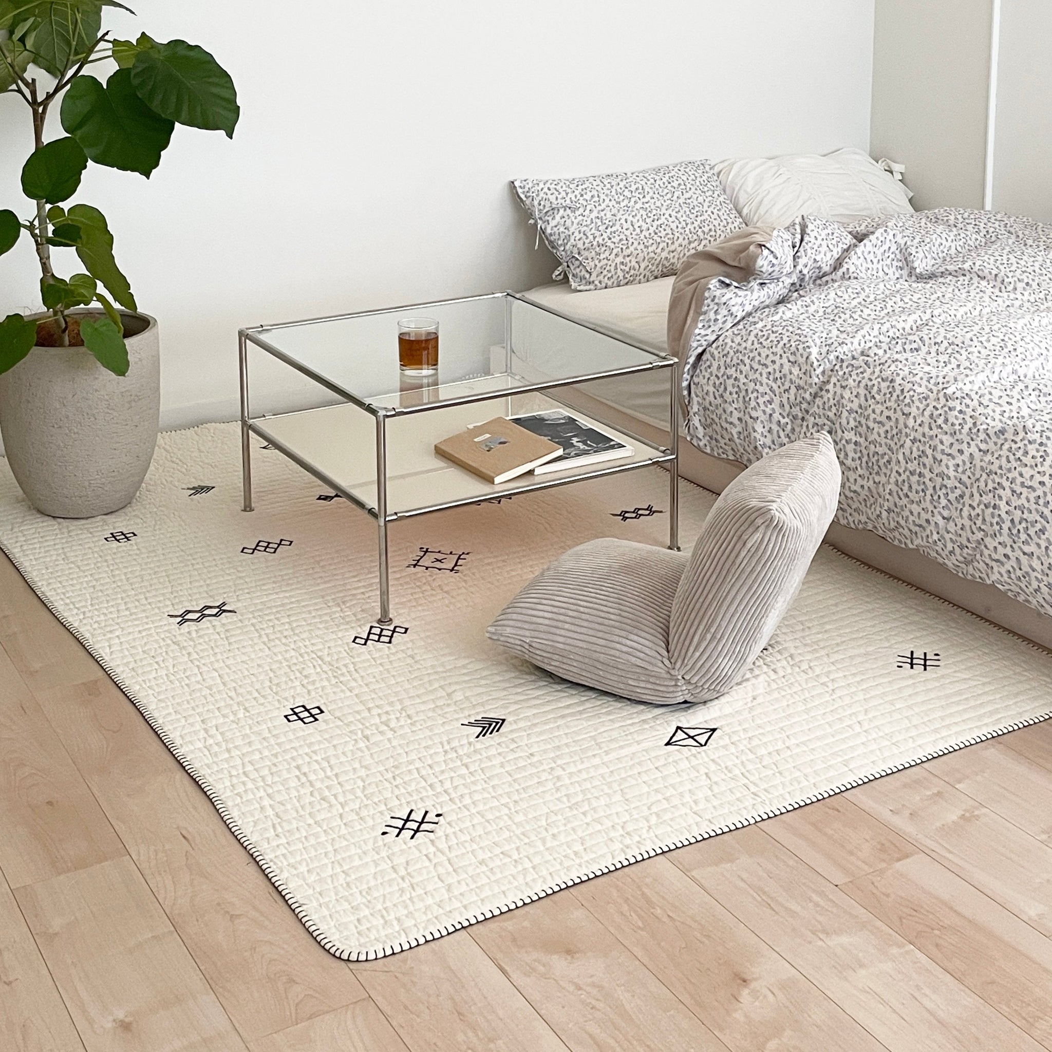 vamir ローテーブル｜Stainless Modular 2tier Sofa Table