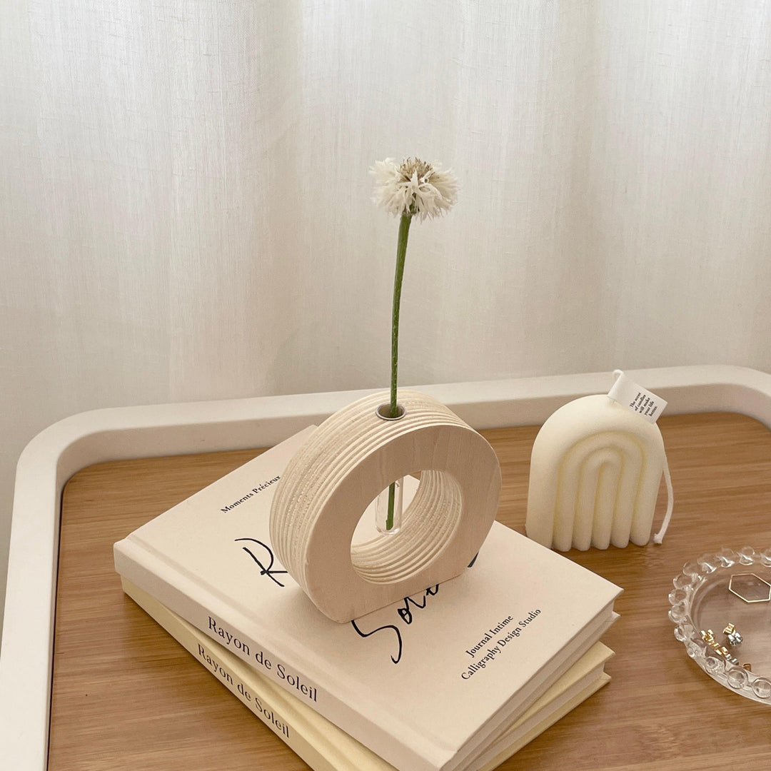 天然木の花器 一輪挿し 天然木 木製 ウォルナット材 WN 花器 一本挿し プレゼント