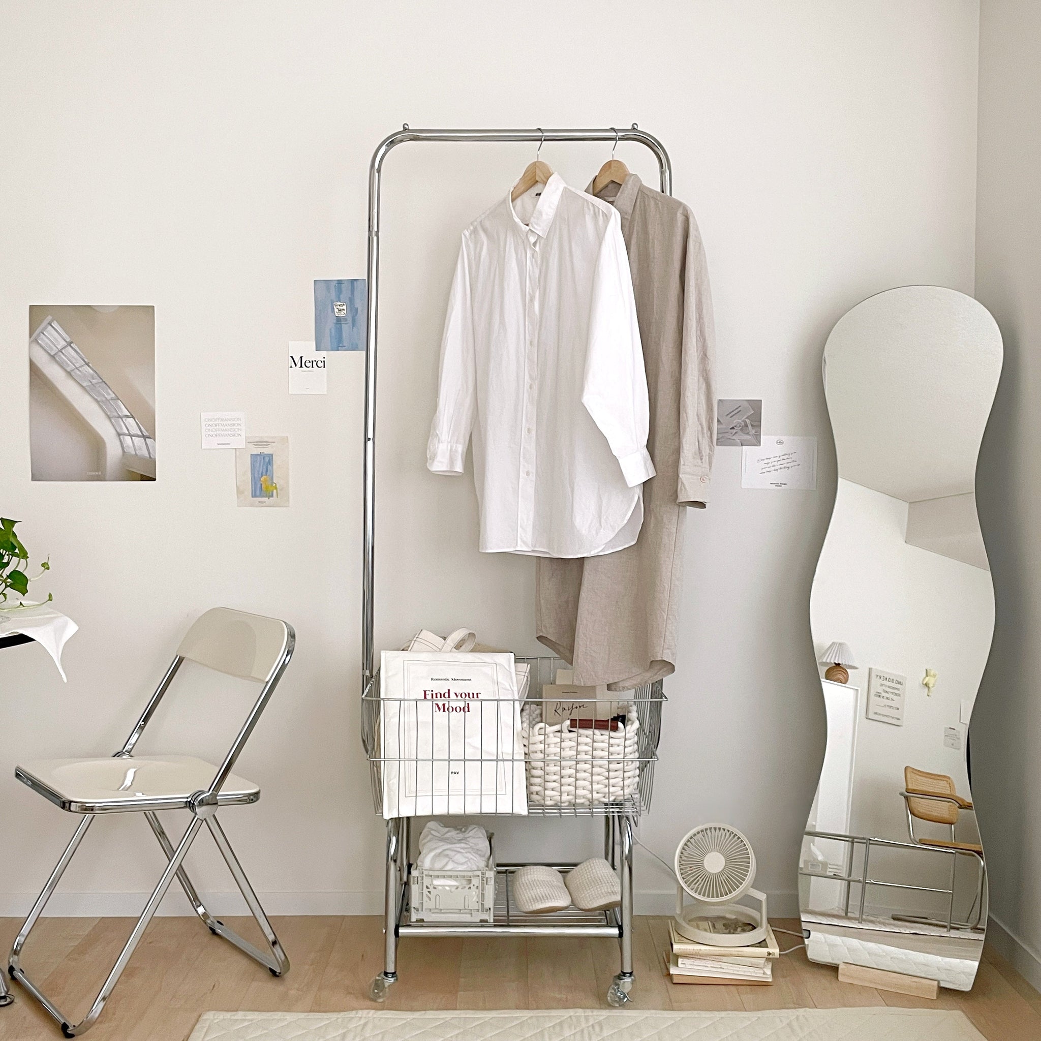 AL-2391-Little Rooms select-ウェーブスタンドミラー