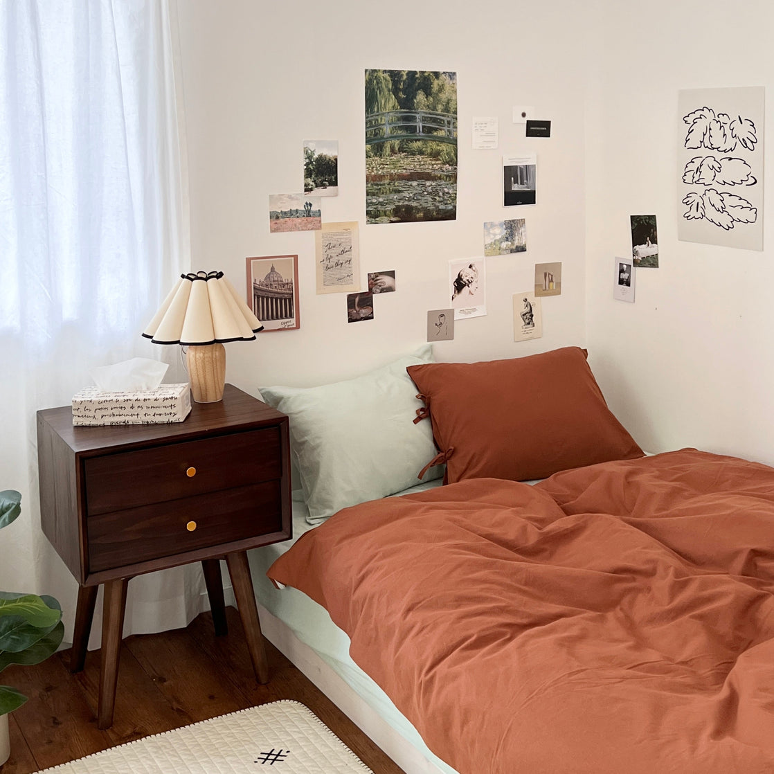 OR-2018-Little Rooms-リボン付き枕カバー｜plain pillow cover -chic color-
