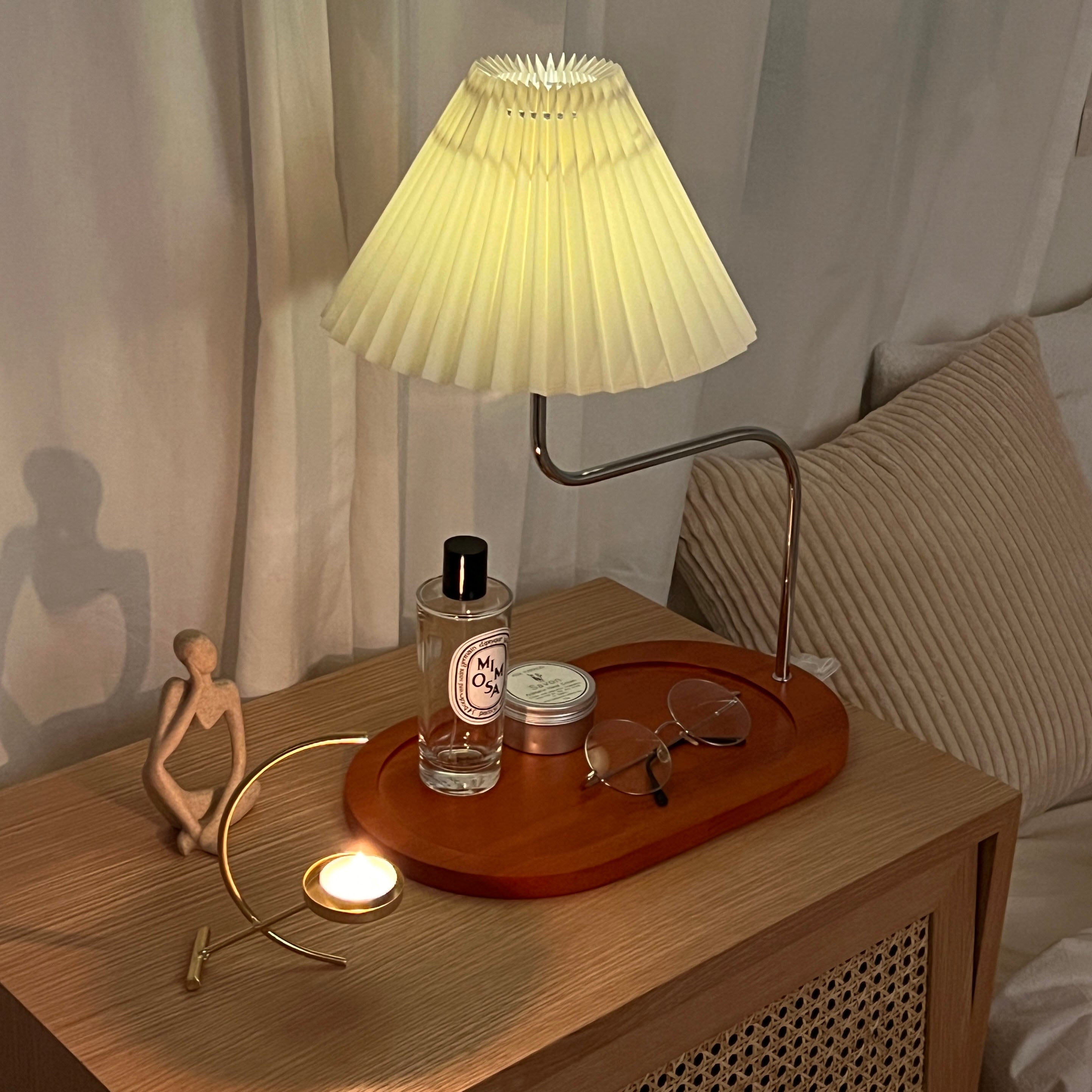 AL-2895-Little Rooms select-トレイ付きプリーツシェードランプ