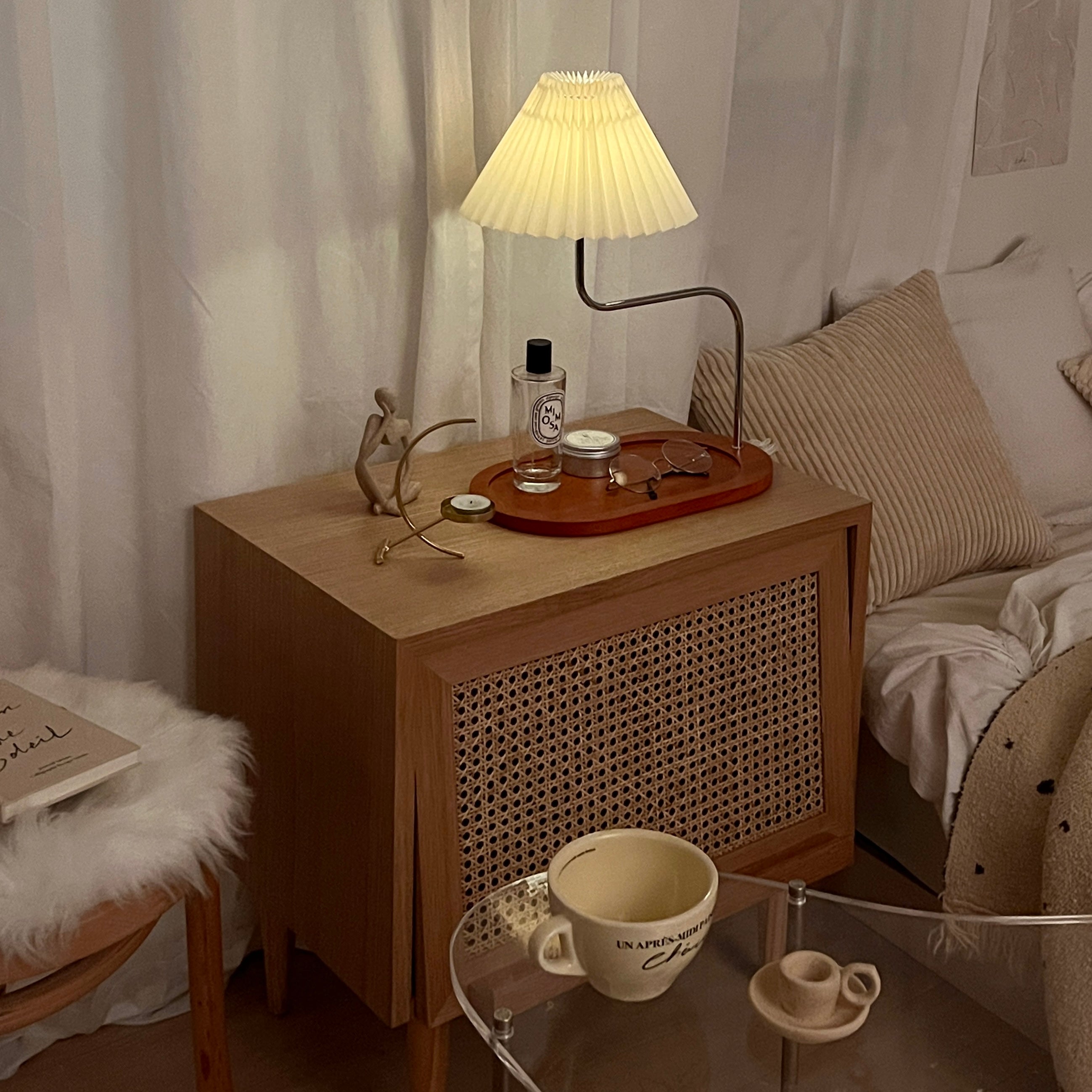 AL-2895-Little Rooms select-トレイ付きプリーツシェードランプ