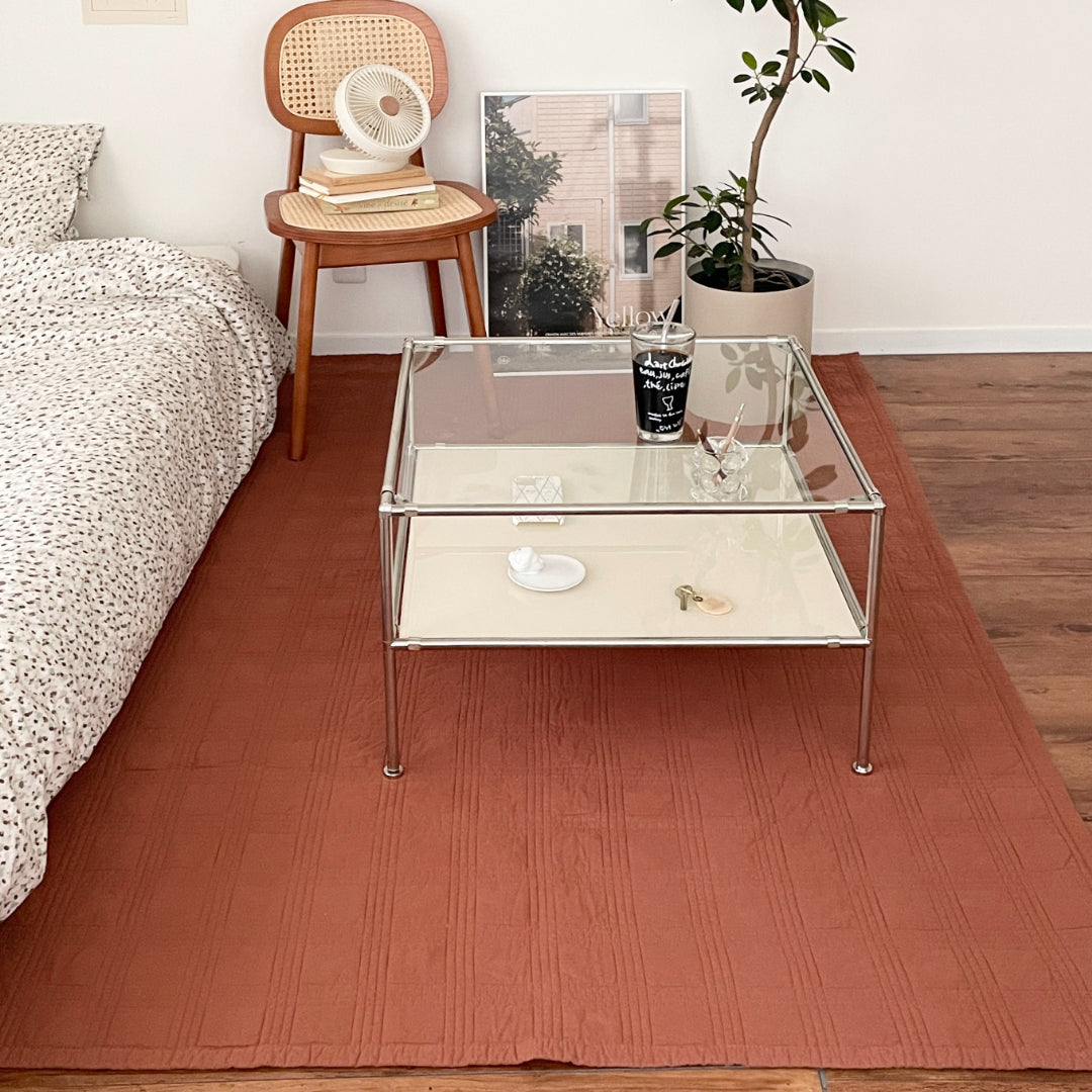 vamir ローテーブル｜Stainless Modular 2tier Sofa Table