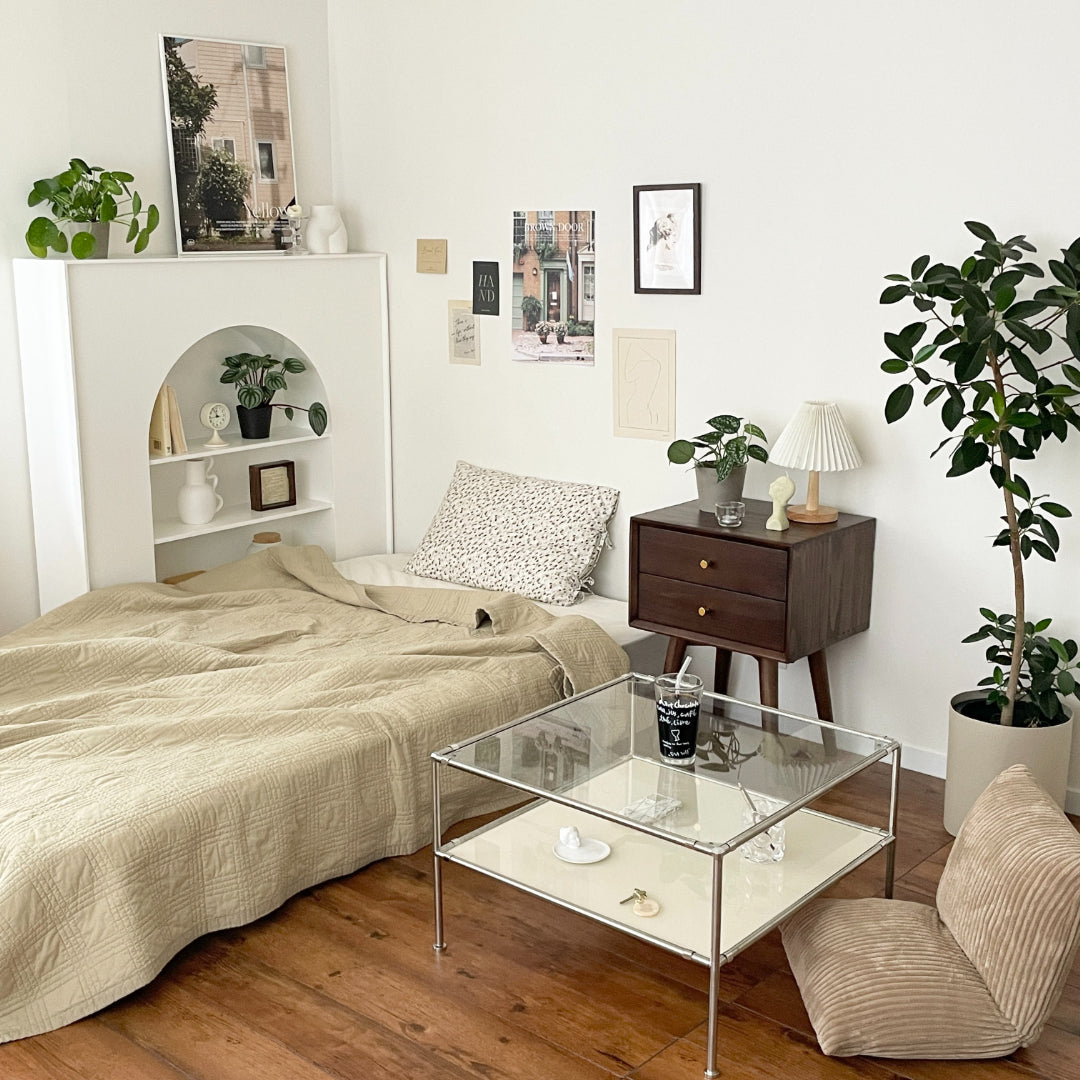BR-2356-vamir-vamir ローテーブル｜Stainless Modular 2tier Sofa Table