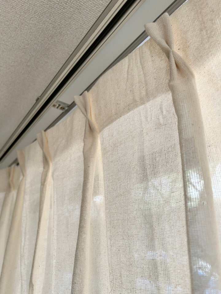クリーム色 コットンカーテン生地 cotton100_kago4.jpg