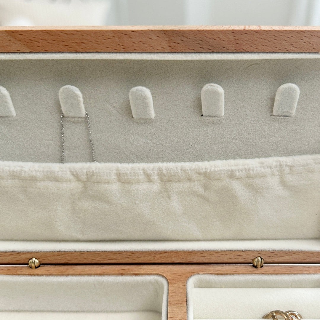 ナチュラルウッドアクセサリーケース｜アクセサリー収納 ジュエリー