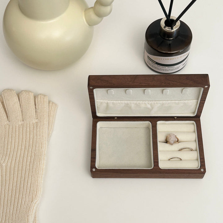 ナチュラルウッドアクセサリーケース｜アクセサリー収納 ジュエリー