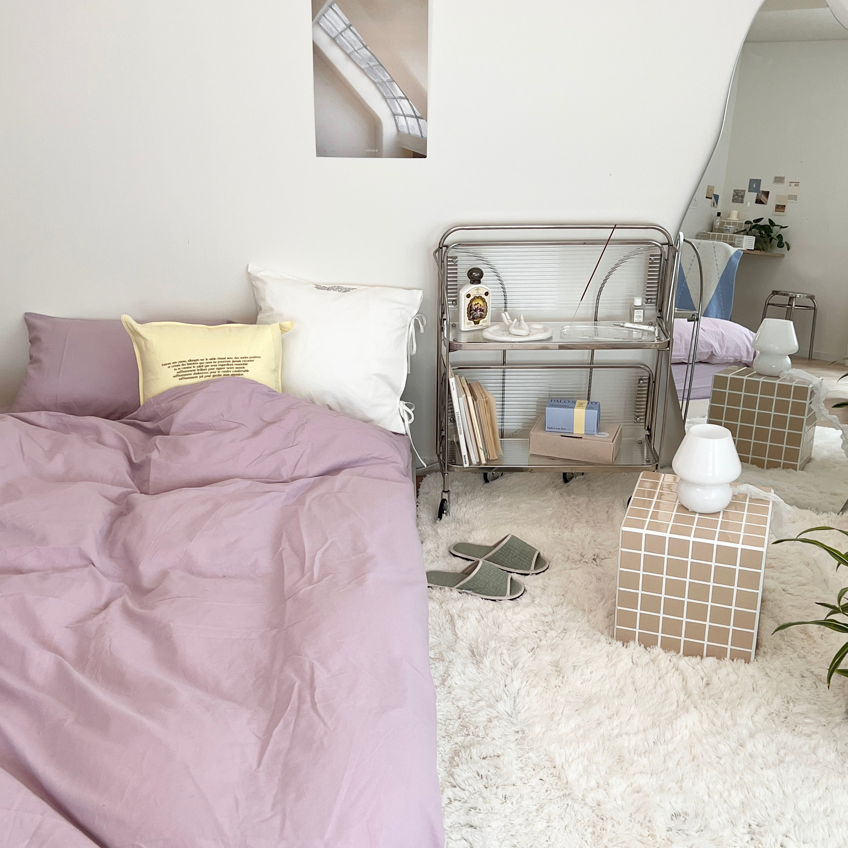 SE-2103-Little Rooms-【セットでお得】布団カバー3点セット｜plain cover set -pale color-