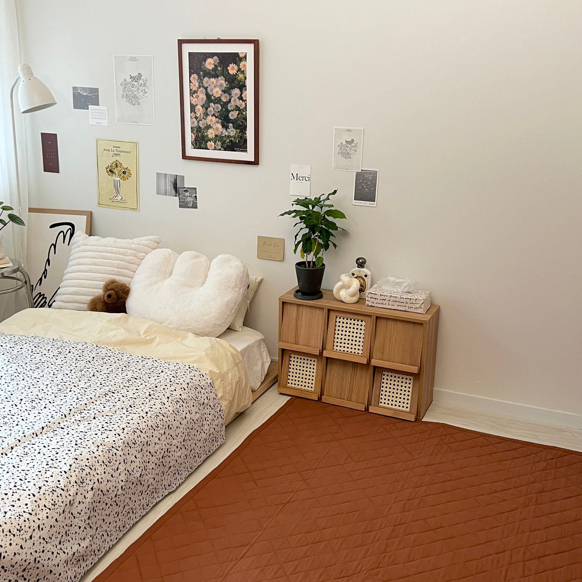 OR-1487-Little Rooms-ふわっと軽やかキルトラグ air rug -chic color-