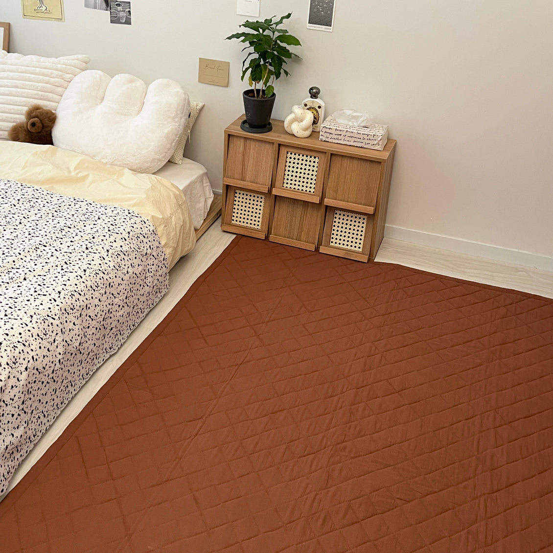 OR-1487-Little Rooms-ふわっと軽やかキルトラグ air rug -chic color-