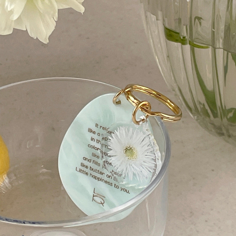 OR-1615-Little Rooms-キーホルダー｜flower motif keyring