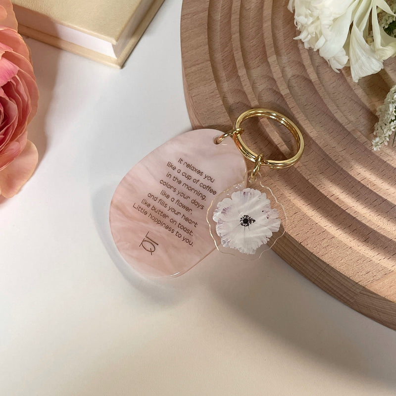 OR-1617-Little Rooms-キーホルダー｜flower motif keyring