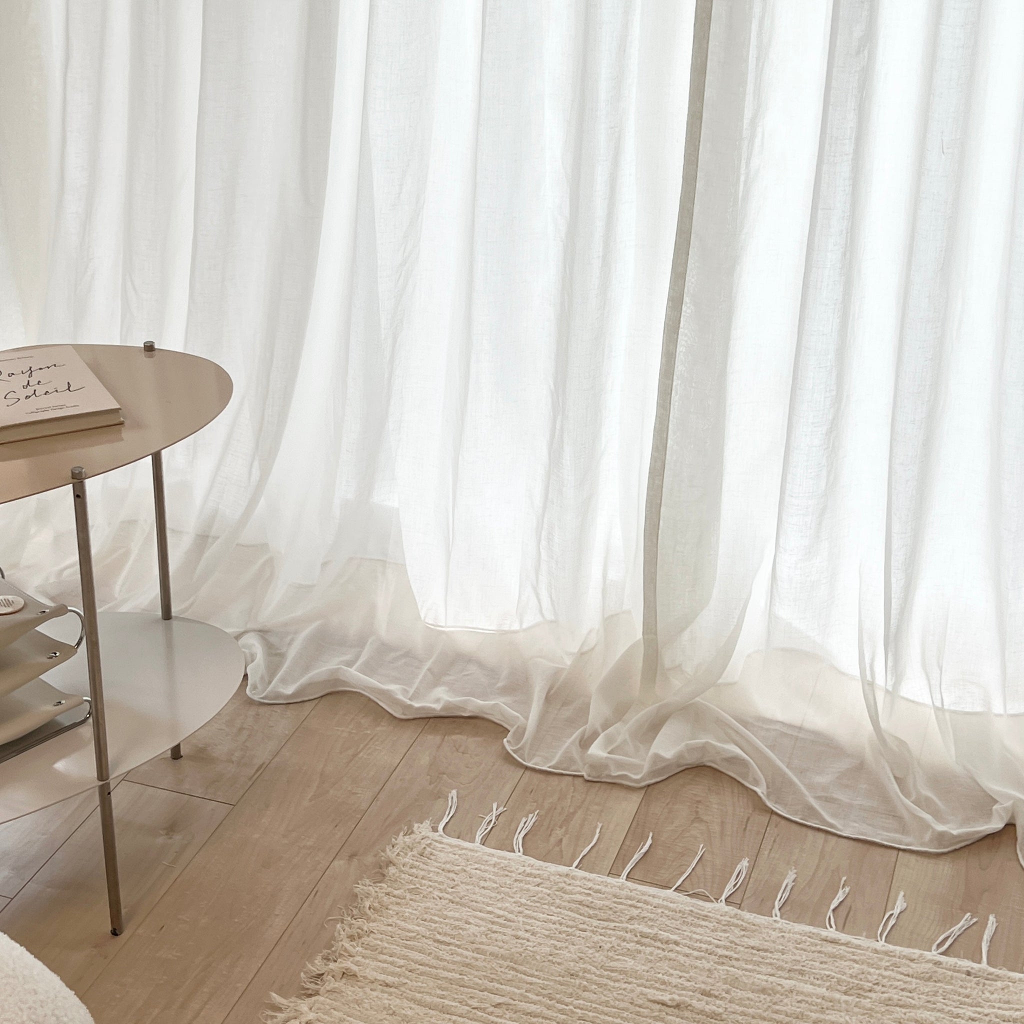 OR-2883-Little Rooms-セミオーダーサイズ｜カラーシフォンカーテン ナチュラルホワイト 1枚