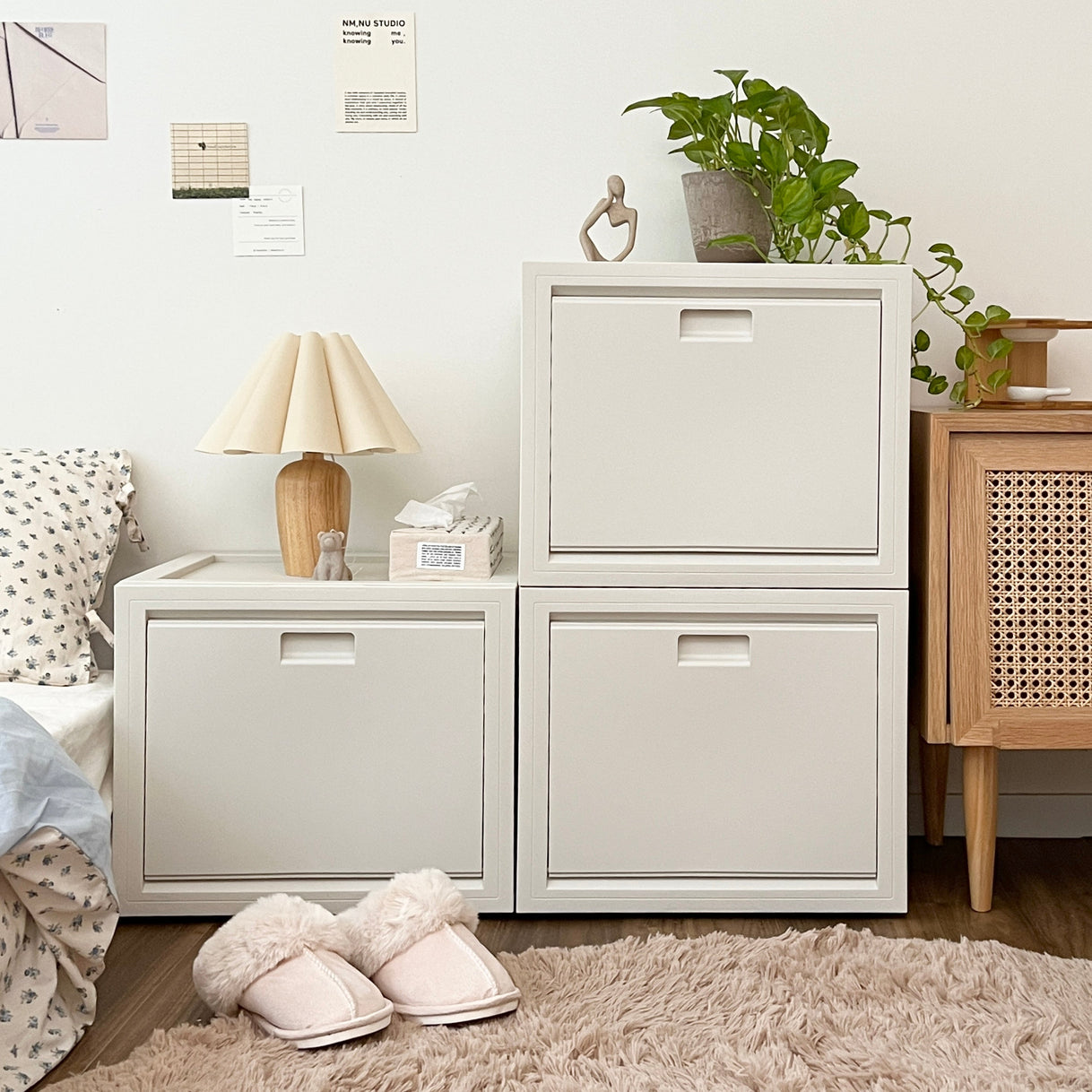 BR-2694-Roomnhome-Roomnhome｜Mild オープンドア収納ボックス 3個セット